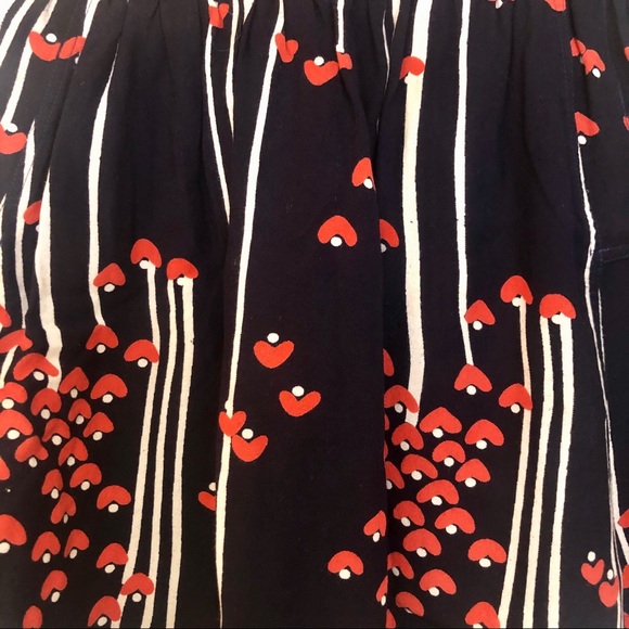 COOPERATIVE navy, white and red print mini skirt - Picture 4 of 6